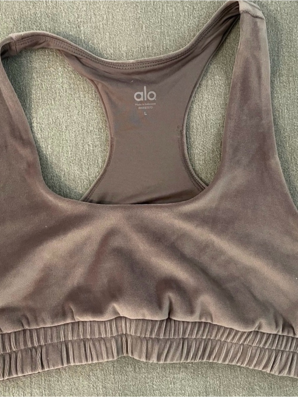 ALO Yoga Taupe Racerback Sports Bra